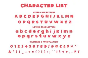 一款适合有趣古怪的设计厚实大胆的英文字体 Watermelon - A Chunky Bold Font