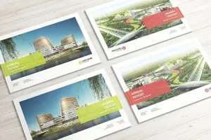 园林小区图片画册模版 A4 Landscape Catalog