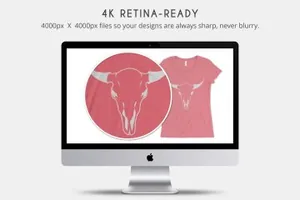 女士体恤样机 Bella Canvas 8413 Triblend Mockups