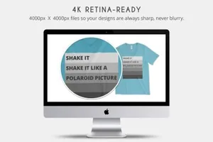 男士体恤样机 Bella Canvas 3005 V-Neck Mockups