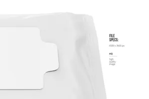 袋装湿纸巾塑料袋湿巾包装展示效果图VI智能贴图PS样机素材