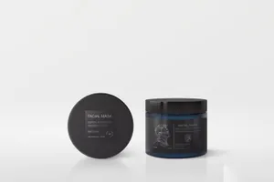 男士护肤品化妆品软管塑料瓶包装瓶贴标签展示效果图VI智能贴图PS样机