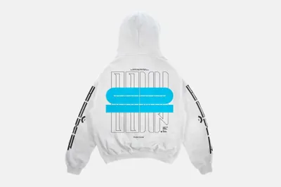 街头潮牌服饰重型连帽衫卫衣服装设计贴图展示样机模板 Boxy Hoodie Mockup