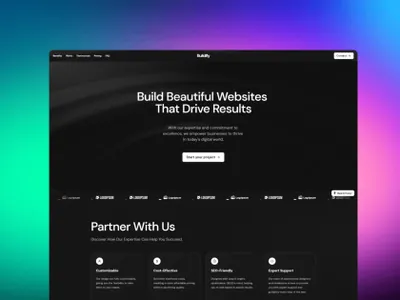 高质量CMS在线服务机构官网落地页网站模板素材 Buildify Framer Template