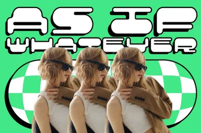 潮流Y2K千禧年复古未来主义超宽超圆润海报杂志排版设计英文字体 Y2K font ORBIT