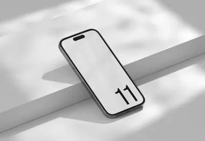 高质量极简主义苹果手机UI设计APP贴图展示样机模板 iPhone 14 Pro 11 Standard Mockup