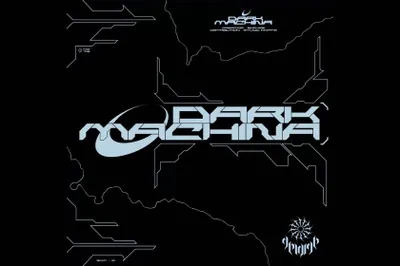 复古未来派赛博朋克街头潮牌科幻机能工业风几何英文装饰字体 3XPYRE - DARKMACHINA-X