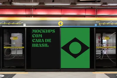 高质量高清摄影数字显示屏户外灯箱广告设计贴图展示样机模板 Digital Screen Mockup