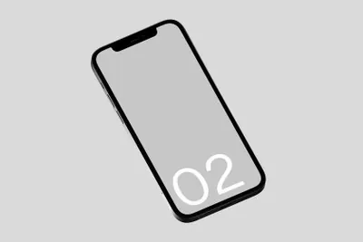 高质量极简主义苹果手机UI设计APP贴图展示样机模板 iPhone 12 02 Standard Mockup