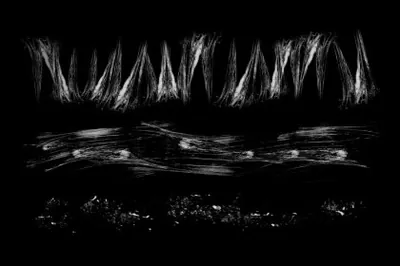 欧美恐怖巨兽口腔唾液身体粘液插画漫画CG原画PS笔刷素材 Slime brush set