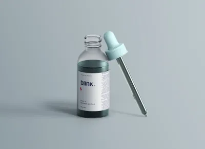 透明滴管医药包装设计贴图展示样机模板 Transparent Plastic Dropper Mockup
