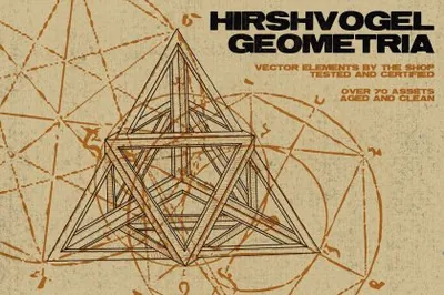 古老数学几何学术科研复古矢量插图素材合集 Hirschvogel geometria vector assets
