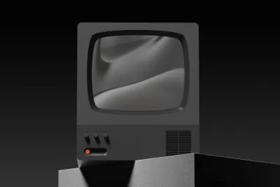 复古老电脑显示器Web网页设计UI贴图展示样机模板 Screen 03 Non-Standard Mockup