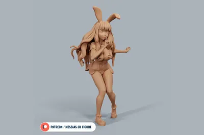 高质量日本同人动漫梅洛娜（女王之刃）兔女郎人物角色3D打印模型 Melona Queens Blade