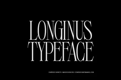 复古经典《新世纪福音战士》动漫灵感优雅标题影响力英文衬线字体 Longinus