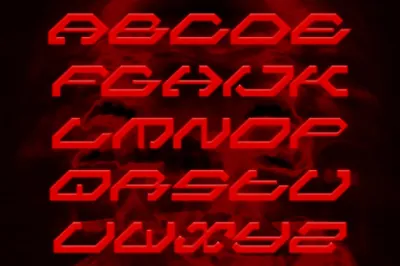 潮流酸性未来赛博机能工业科幻几何电影海报杂志排版英文字体 Rage Font