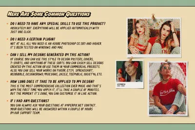 复古漫画半色调斑点粗糙颗粒印刷效果图片处理PS动作素材 Offset Printing Simulator