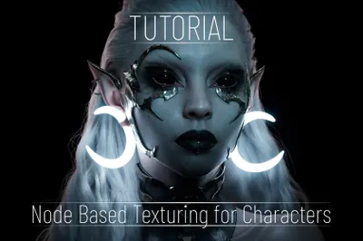 高级CG游戏人物角色真实逼真脸部皮肤全流程制作视频教程 Node Based Texturing