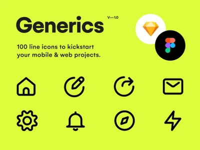 高质量Web APP设计UI图标合辑 Generics icons