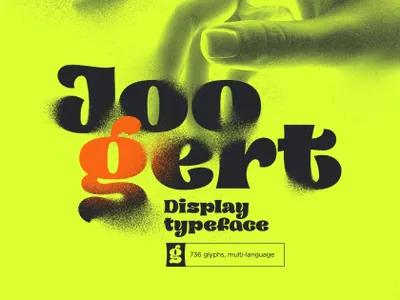 粗犷西部世界大标题海报杂志排版设计英文字体 Joogert Display Typeface