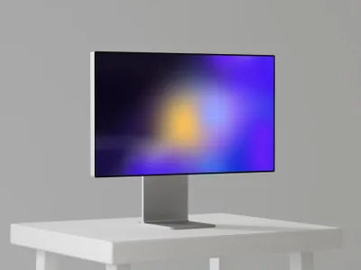 高质量极简主义苹果显示器网页设计提案展示样机模板 Apple Pro XDR Display Mockups