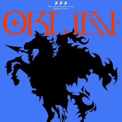 高质量抽象衬线品牌设计海报排版英文字体 Okliev Typeface