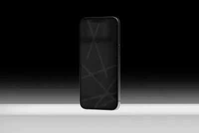 高质量极简主义苹果手机UI设计APP贴图展示样机模板 iPhone 13 09 Standard Mockup