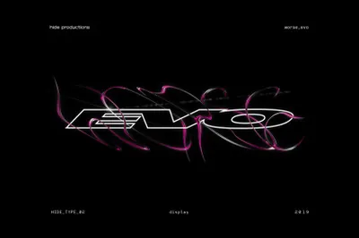 潮流未来酸性扭曲逆反差潮牌服饰地下先锋嘻哈英文装饰字体 WORSE EVO [HIDE TYPE 02]