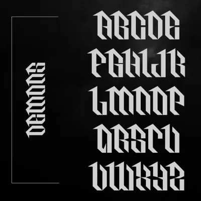 潮流酸性未来赛博机能工业科幻几何电影海报杂志排版英文字体系列 Avortic Font Pack