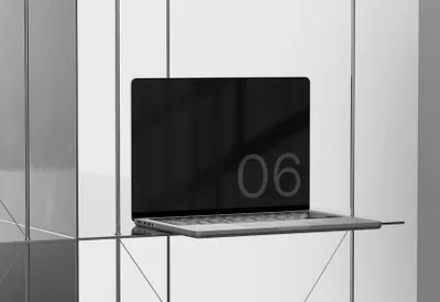 高质量苹果笔记本Web网页设计提案展示样机模板 MacBook Pro 06 Standard Mockup
