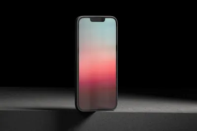 高质量极简主义苹果手机UI设计APP贴图展示样机模板 iPhone 13 08 Standard Mockup