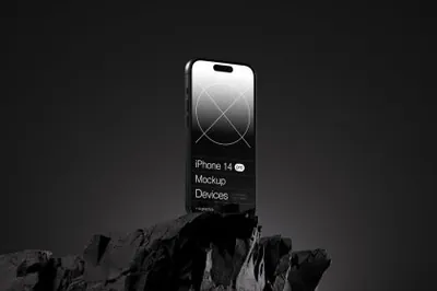 高质量苹果手机创意场景APP设计UI贴图展示样机模板合辑 A - iPhone 14 Pro Mockups