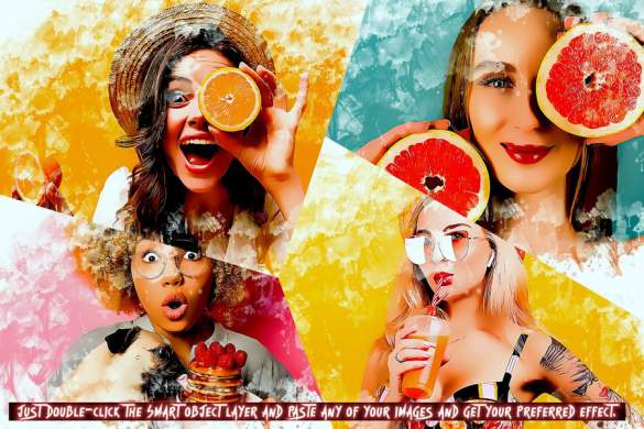 样机模板-将照片处理成绘画效果PS样机模板