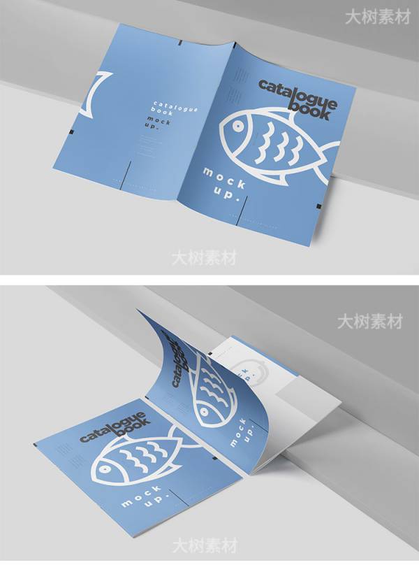 样机模板-封面书籍杂志品牌画册设计文创VI样机智能贴图展示PSD模板素材