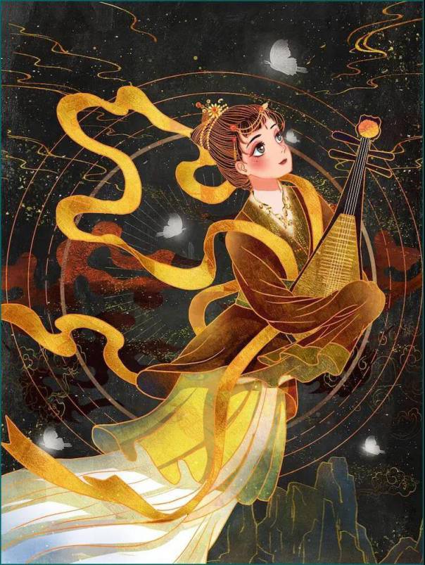 PSD模板-122款敦煌插画PSD源文件