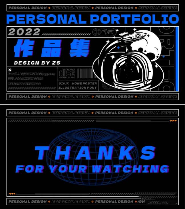 PSD模板-36套2022作品集封面封底PSD模板