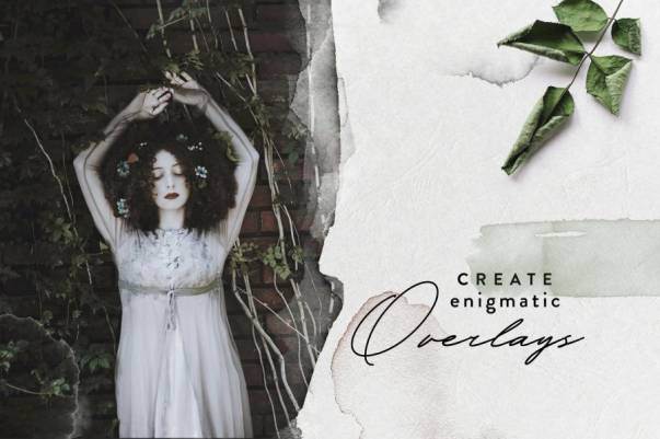 PS笔刷-125款水彩渍晕染扩散纹理效果Photoshop笔刷素材