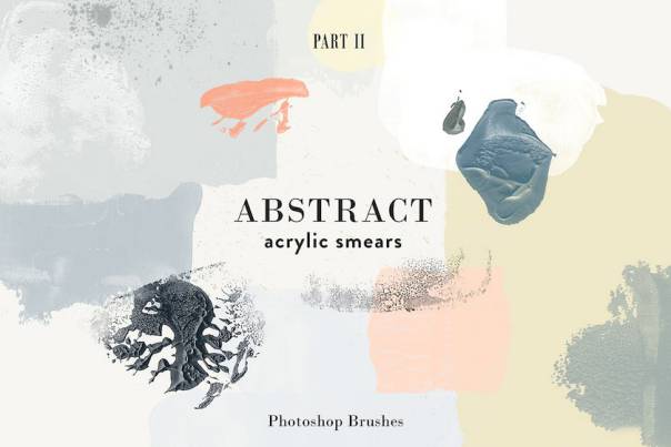 PS笔刷-丙烯酸颜料PS笔刷印章笔刷资源