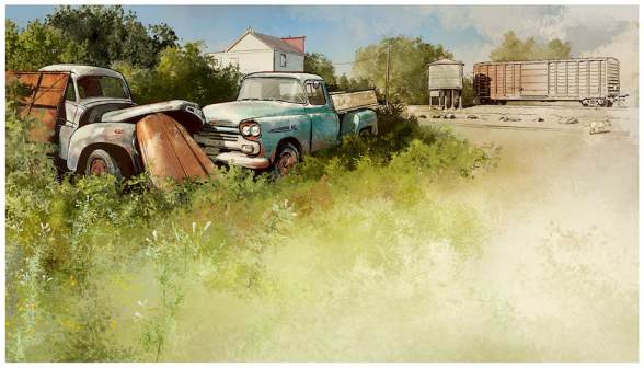 Procreate笔刷-树枝树叶小草草丛植物笔刷素材资源