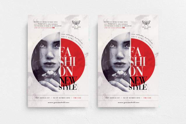 PSD模板-海报模板-100款时尚新潮传单海报PSD设计模板