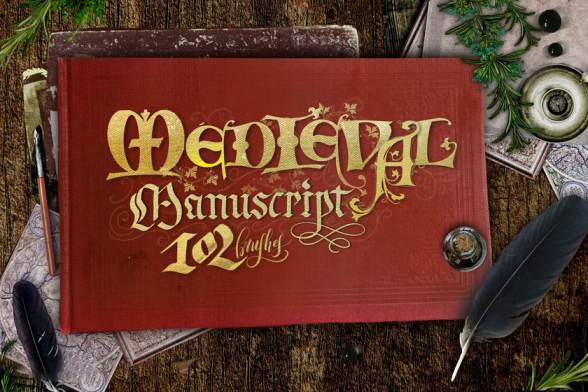 Procreate笔刷-手稿风格英文字母文字笔刷素材资源