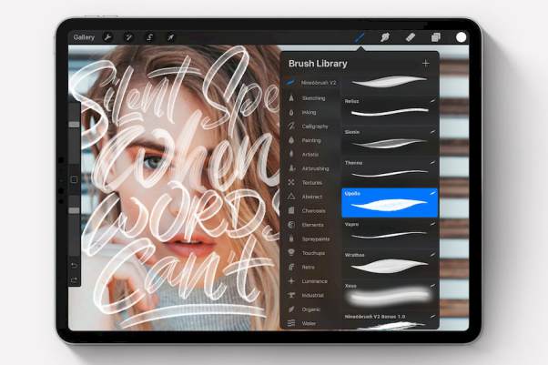 Procreate笔刷-艺术字体画笔笔刷素材资源Nine6brush v2