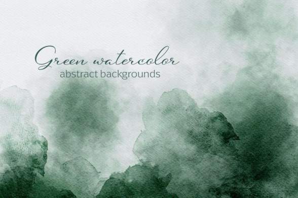 背景素材-绿色水彩抽象纹理高清背景图片素材