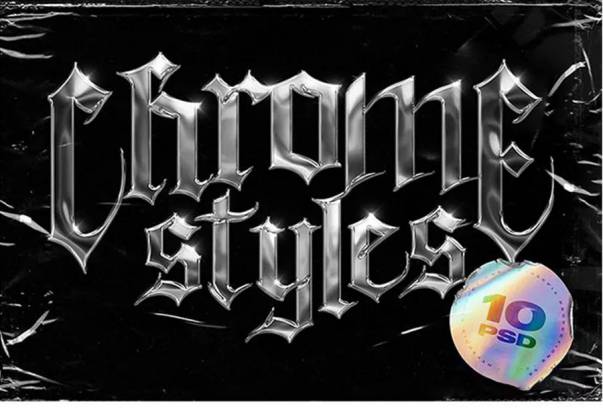 样机模板-10款炫酷科幻金属艺术样机