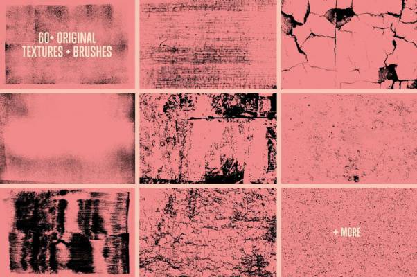 PS笔刷-砂砾粗糙纹理背景图片和ps笔刷素材