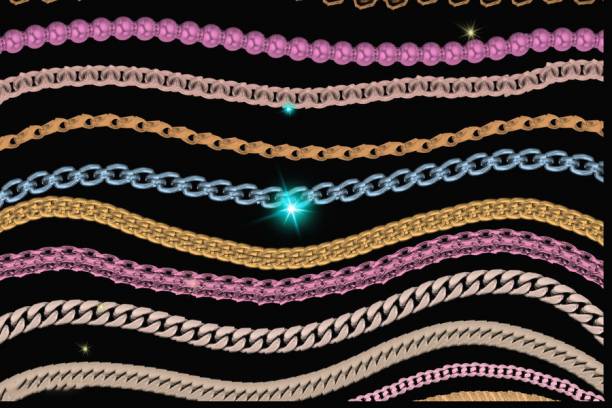 Procreate笔刷-珠宝项链颈饰配饰笔刷素材资源