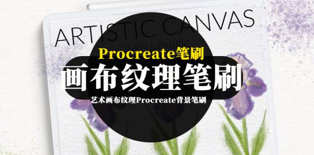 Procreate笔刷-艺术画布纹理Procreate背景笔刷素材