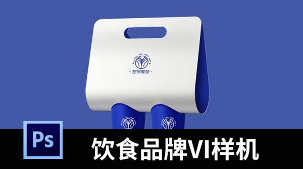 样机模板-整套食品品牌VI提案样机智能贴图模板