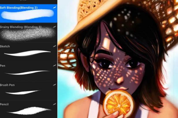 Procreate笔刷-人像铅笔马克笔绘画笔刷资源素材