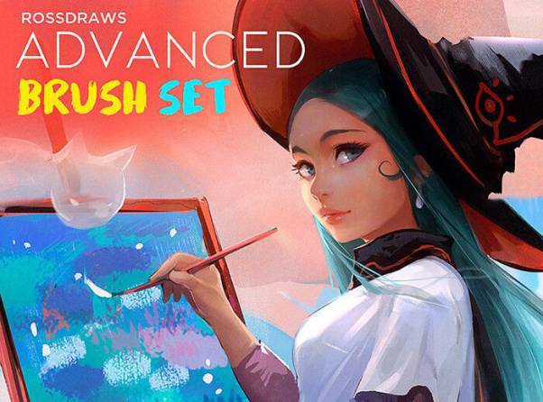 PS笔刷-绘画墨水钢笔画笔植物PS笔刷素材下载